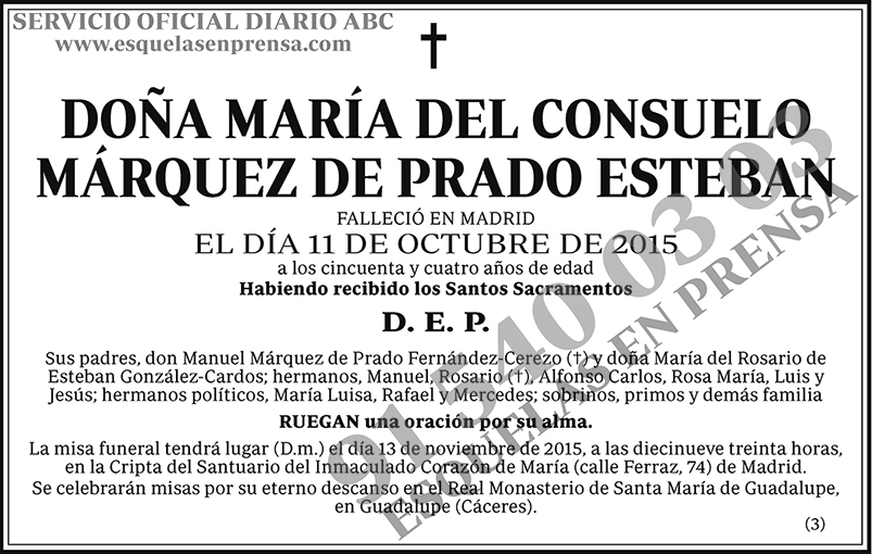 María del Consuelo Márquez de Prado Esteban